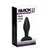Black Velvets - plug anal pequeño - silicona negra