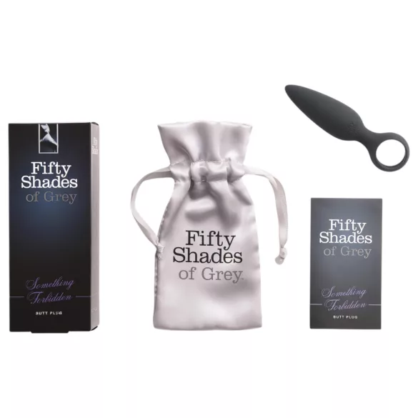 Fifty Shades of Grey - plug anal para dedo - silicona gris
