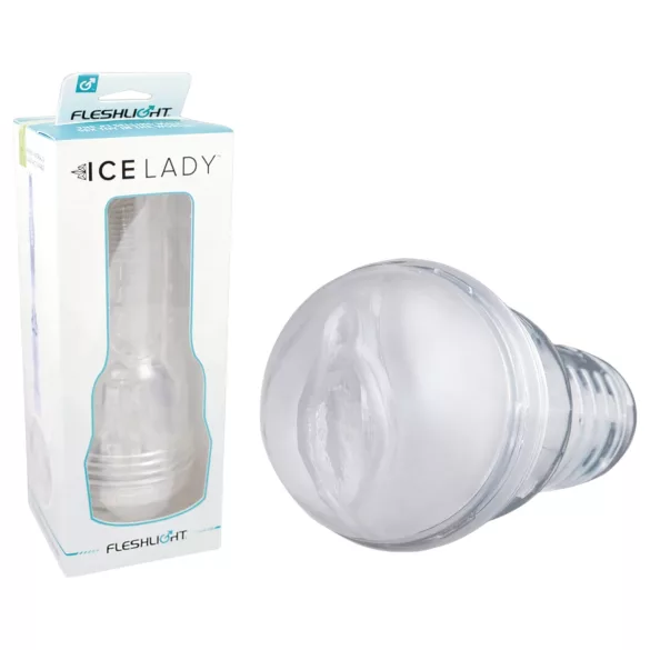 Fleshlight Ice Lady - masturbador vaginal transparente
