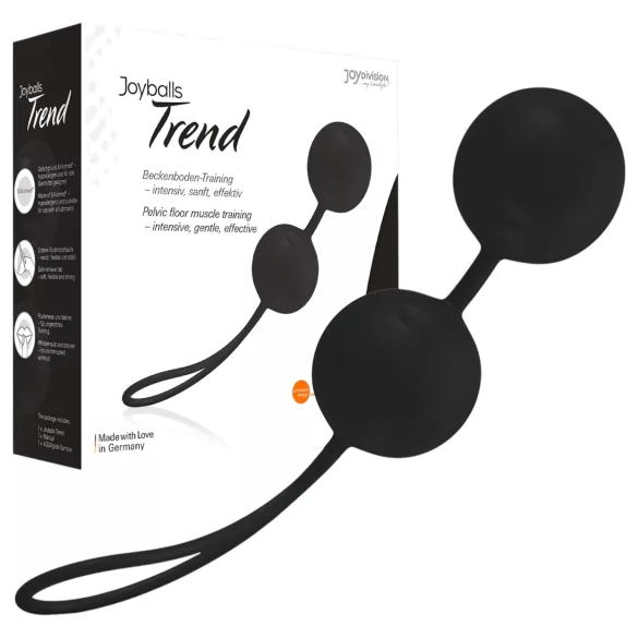 Joyballs Trend - bolas chinas - doble esfera - silicona negra