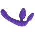 Dildo triple ajustable sin arnés (lila)
