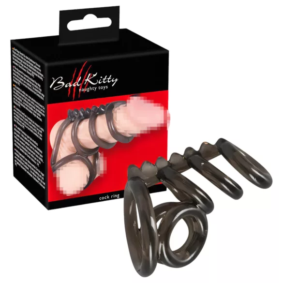 Bad Kitty - anillo para pene y testículos con pinchos