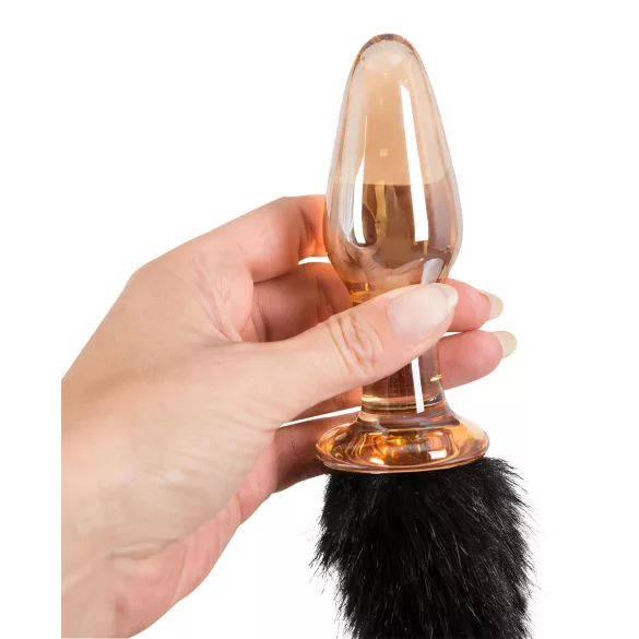 You2Toys - plug anal de vidrio con cola de gatita