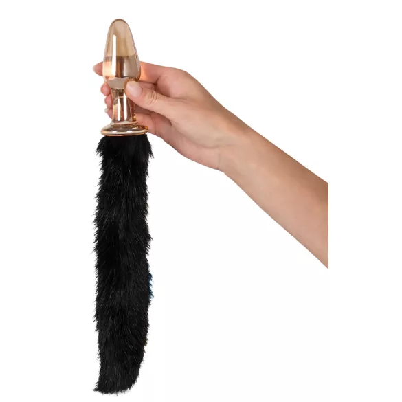 You2Toys - plug anal de vidrio con cola de gatita