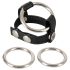 Bad Kitty - Anillo de cuero para testículos y pene (negro)
