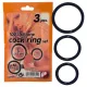 You2Toys - Anillo para pene triple - silicona negra