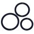 You2Toys - Trío de anillos de silicona para pene - negro