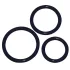 You2Toys - Anillo para pene triple - silicona negra