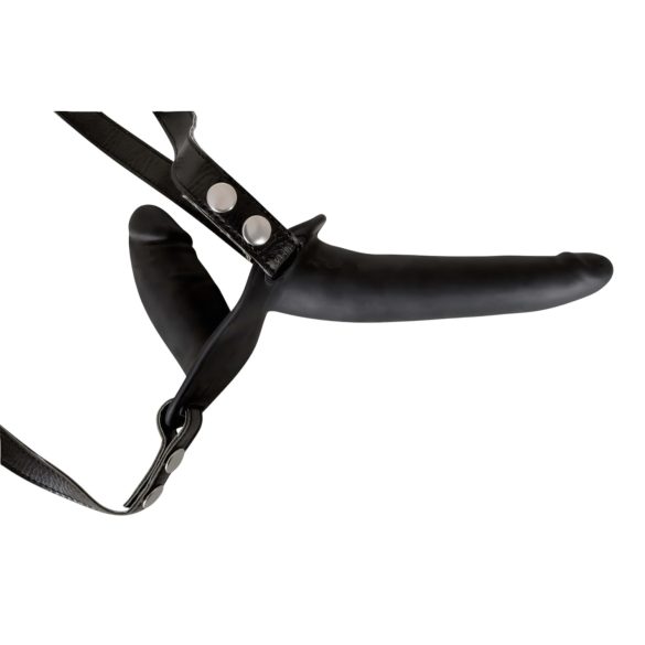 You2Toys - Arnés con dildo doble - silicona negra