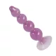 You2Toys - plug anal con bolas - ventosa - silicona lila