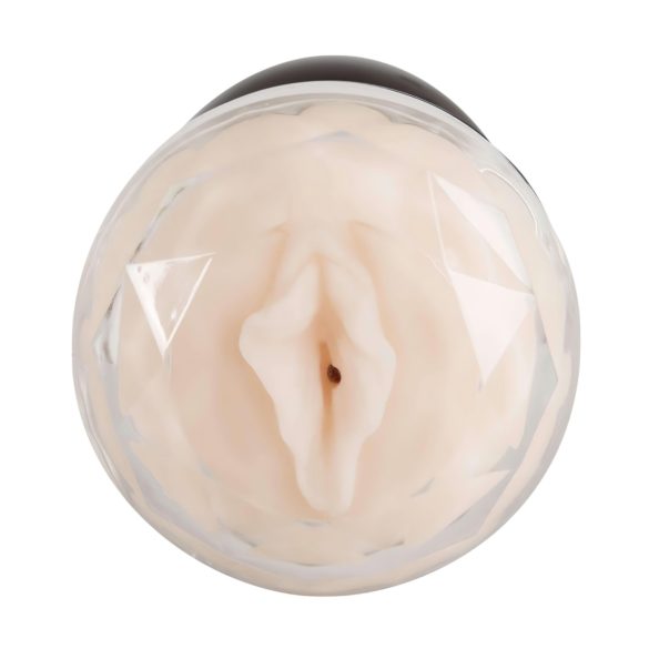 You2Toys - masturbador doble vaginal y anal - silicona negra