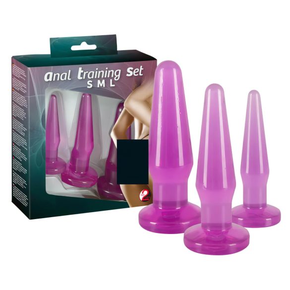 You2Toys - Set de plugs anales de entrenamiento - 3 unidades - lila