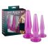 You2Toys - Set de Plugs Entrenamiento Anal - 3 Piezas (Violeta)