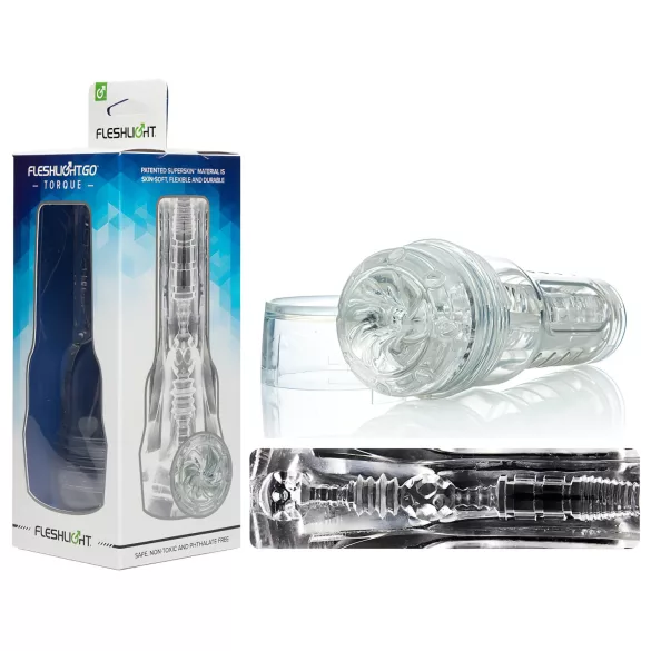 Fleshlight GO Torque - masturbador masculino compacto - vagina realista