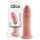 King Cock 9 - Consolador realista con ventosa (23 cm) - color piel