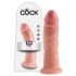 King Cock 9 - Consolador realista con ventosa (23 cm) - color piel