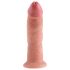 King Cock 9 - Consolador realista con ventosa (23 cm) - color piel