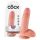 Dildo King Cock 18 cm con testículos - color natural