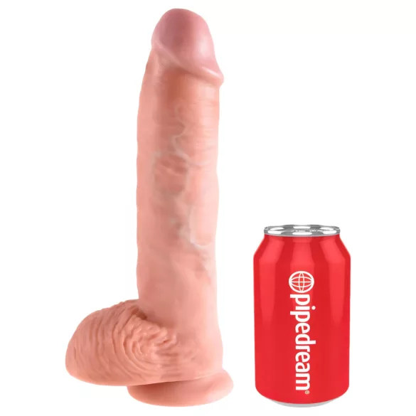 King Cock - Dildo realista con testículos 25 cm - color natural