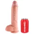 King Cock - Dildo realista con testículos 25 cm - color natural