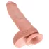 King Cock - Dildo realista con testículos 25 cm - color natural