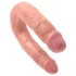 King Cock - Dildo doble - tamaño mediano - color natural