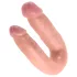King Cock - Dildo doble - tamaño mediano - color natural