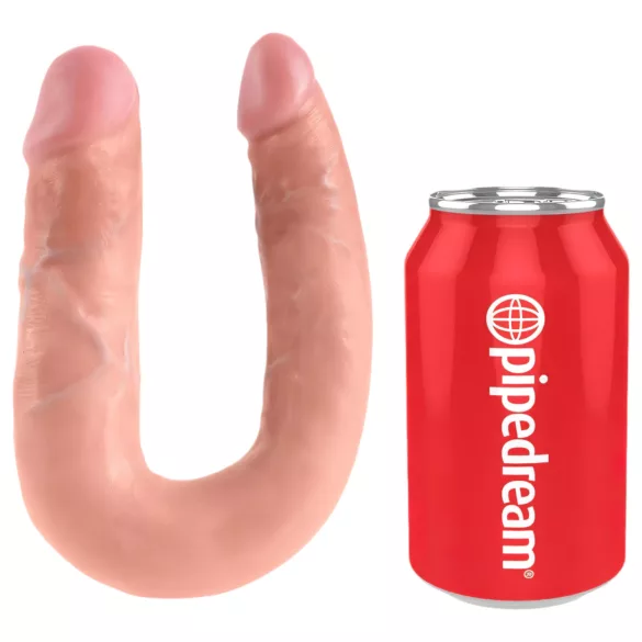 King Cock - Dildo doble - tamaño mediano - color natural