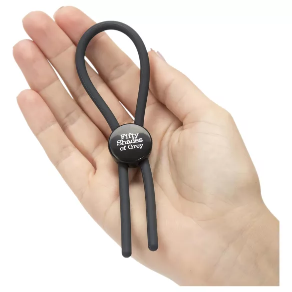 Fifty Shades of Grey - anillo para pene ajustable silicona gris