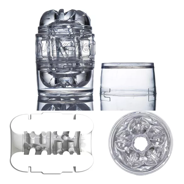 Fleshlight Quickshot Vantage - masturbador compacto portátil transparente