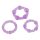 You2Toys - ¡Ponte Firme! Set de Anillos para el Pene - Morado (3 uds)