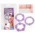 You2Toys - ¡Ponte Firme! Set de Anillos para el Pene - Morado (3 uds)