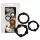You2Toys - set de anillos para pene - silicona negra (3 unidades)