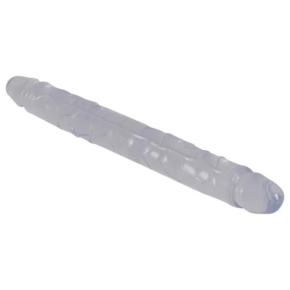 Kristály - consolador doble - vidrio - 34 cm