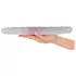 Kristály - consolador doble - vidrio - 34 cm