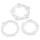 You2Toys - ¡Ponte duro! set de anillos para el pene - transparente (3 uds)