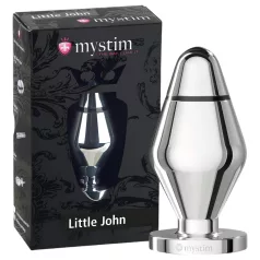   mystim - plug anal eléctrico pequeño - acero inoxidable - plata