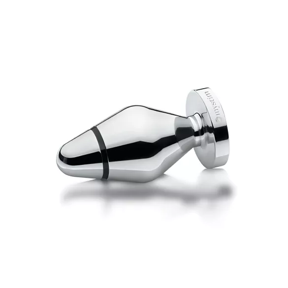 mystim - plug anal eléctrico pequeño - acero inoxidable - plata