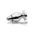mystim - plug anal eléctrico pequeño - acero inoxidable - plata