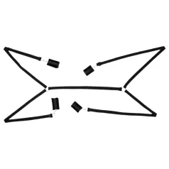 Bad Kitty - set de ataduras para cama - peluche - 5 piezas