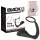 Black Velvets - plug anal con anillo para pene - silicona negra