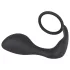 Black Velvets - plug anal con anillo para pene - silicona negra