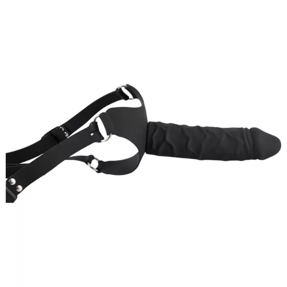 You2Toys - Arnés con consolador - silicona - negro