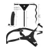 You2Toys - Arnés con consolador - silicona - negro