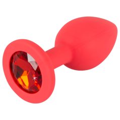 Colorful JOY - plug anal pequeño - silicona roja