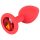 Plug anal pequeño - rojo pasión