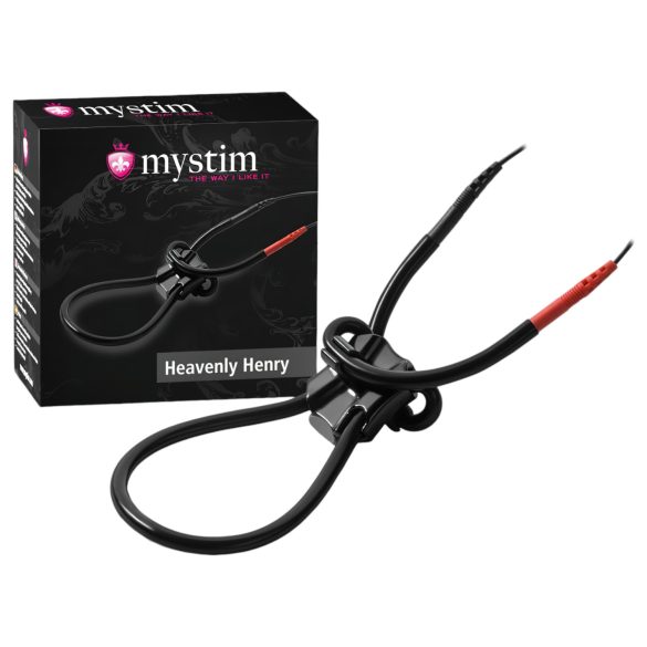 mystim - anillo para el pene electroestimulador - silicona