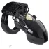 Mystim - Jaula para pene electro Black Edition Pubic Enemy No 1 - silicona negra