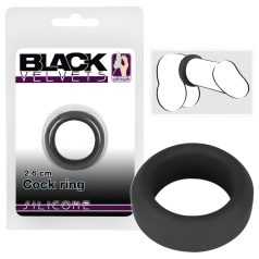   Black Velvets - anillo para pene grueso - silicona negra - 2,6 cm