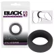 Black Velvets - anillo para pene grueso - silicona negra - 2,6 cm